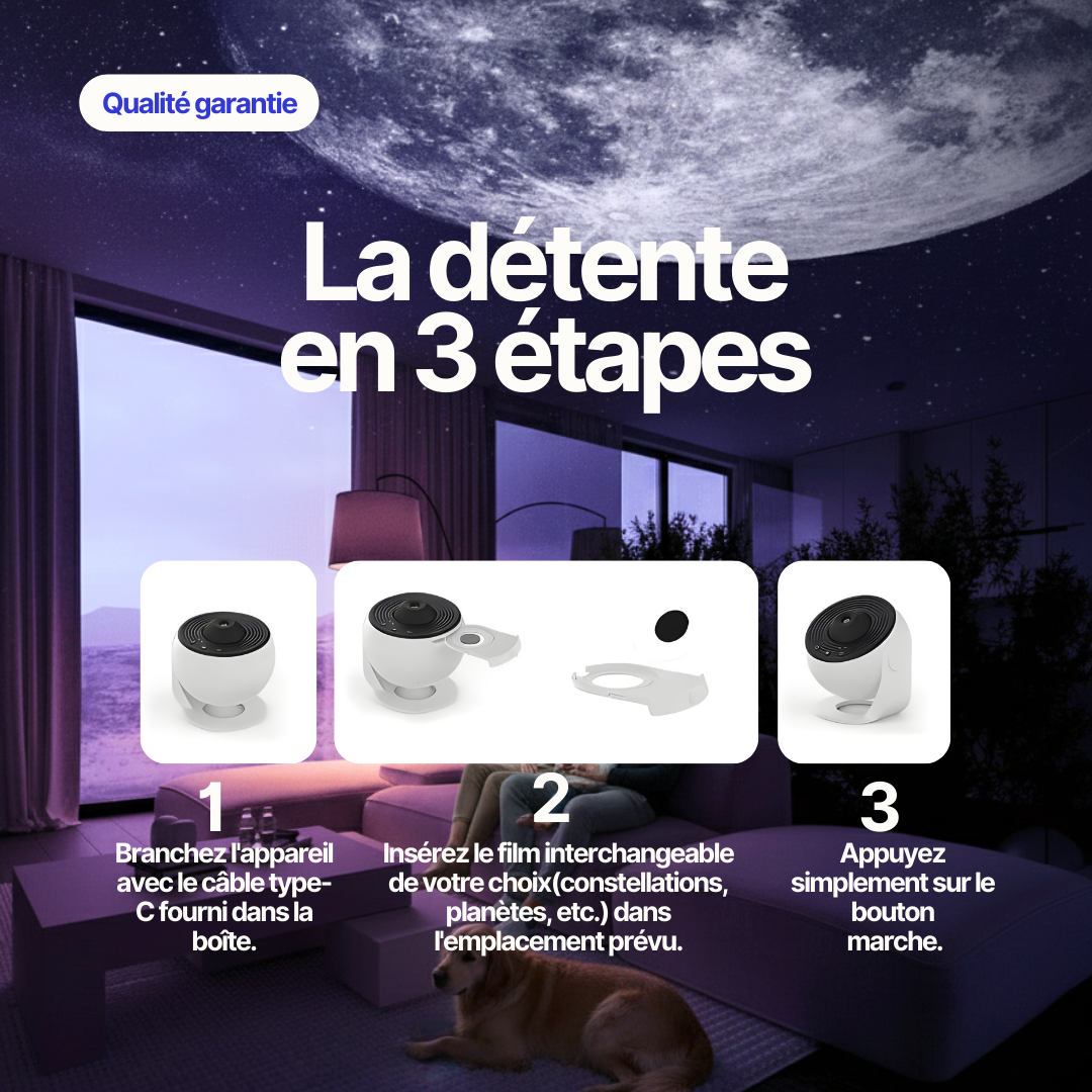 Projecteur galaxie PYXA